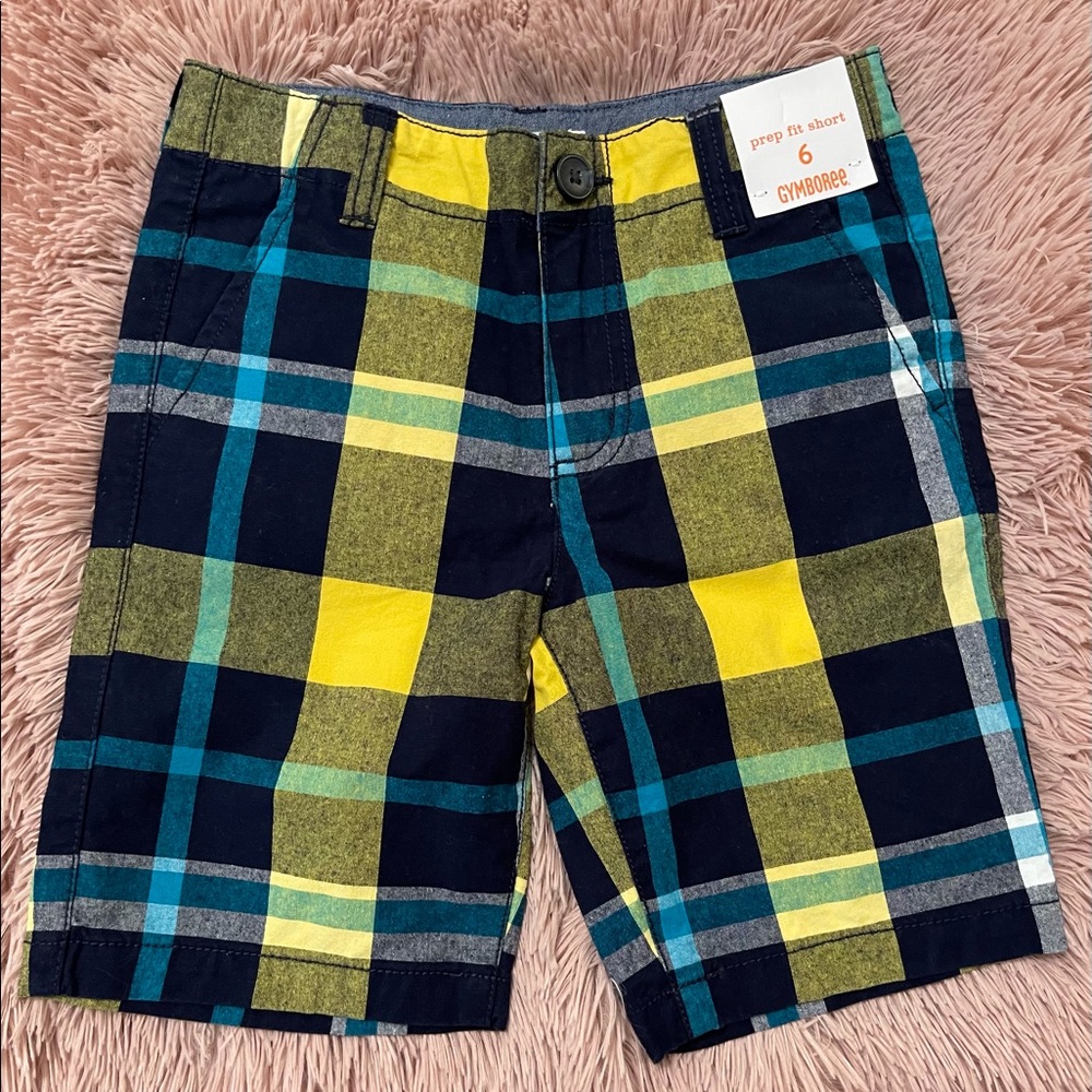 Gymboree boys plaid shorts